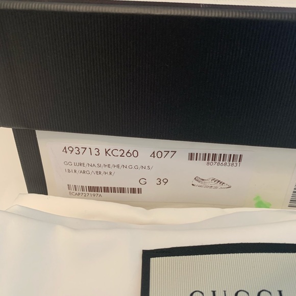 Gucci GG Lame Sneakers size 39 - Picture 5 of 8